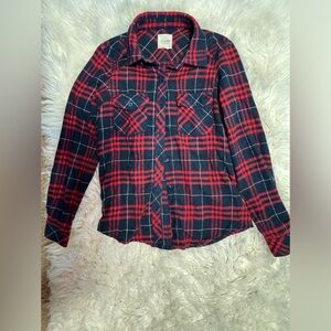 red/black flannel worn a few times size small